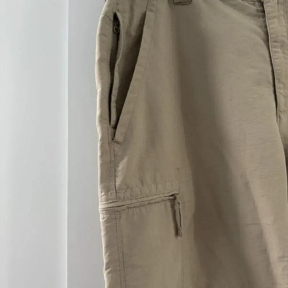 The North Face‎ Roll Up Nylon Pants Beige Hiking Mens Sz 36 Outdoor Gorpcore